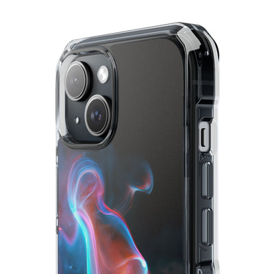 Neon Waveform · Clear Impact Magnetic Phone Case for iPhone · Black