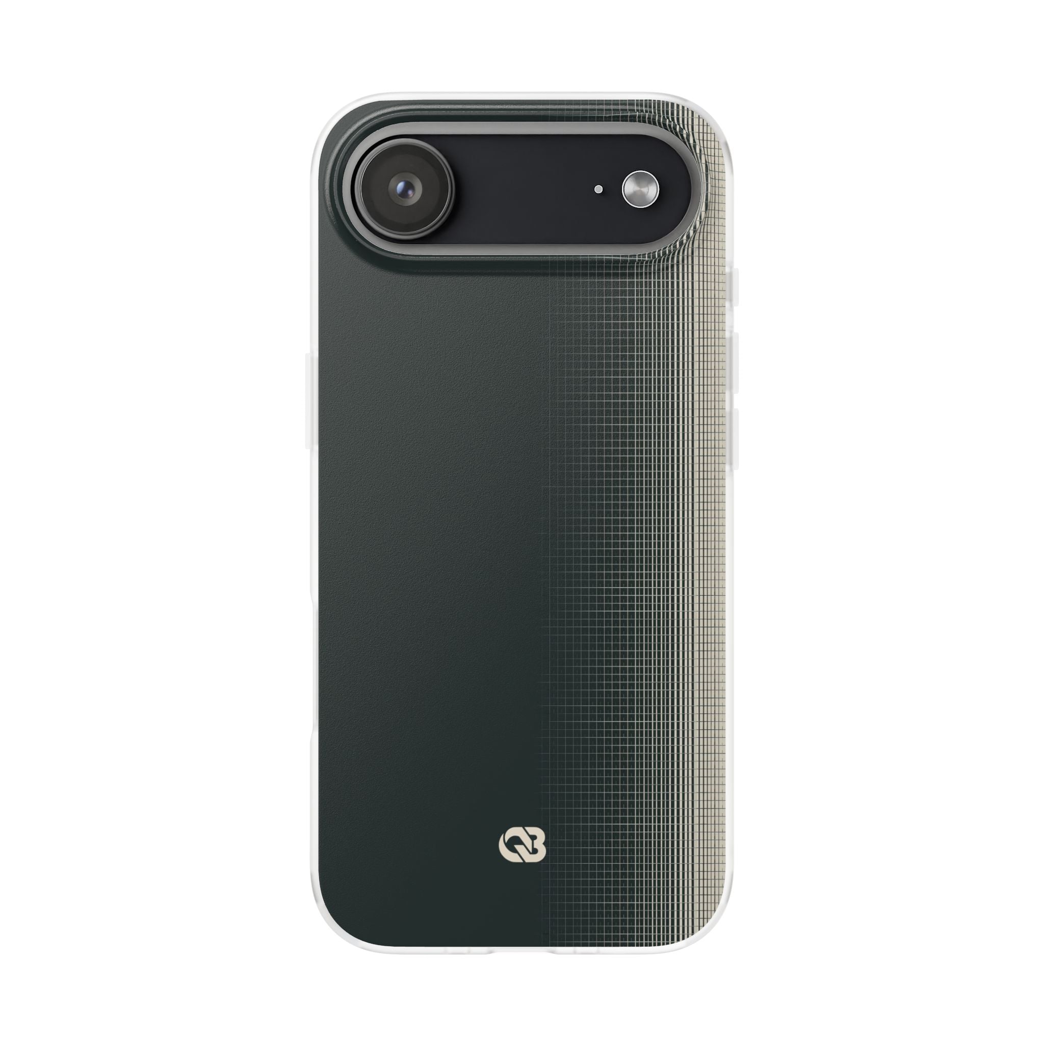 Grey Lite Phone Case for iPhone - Charcoal Tech Grid