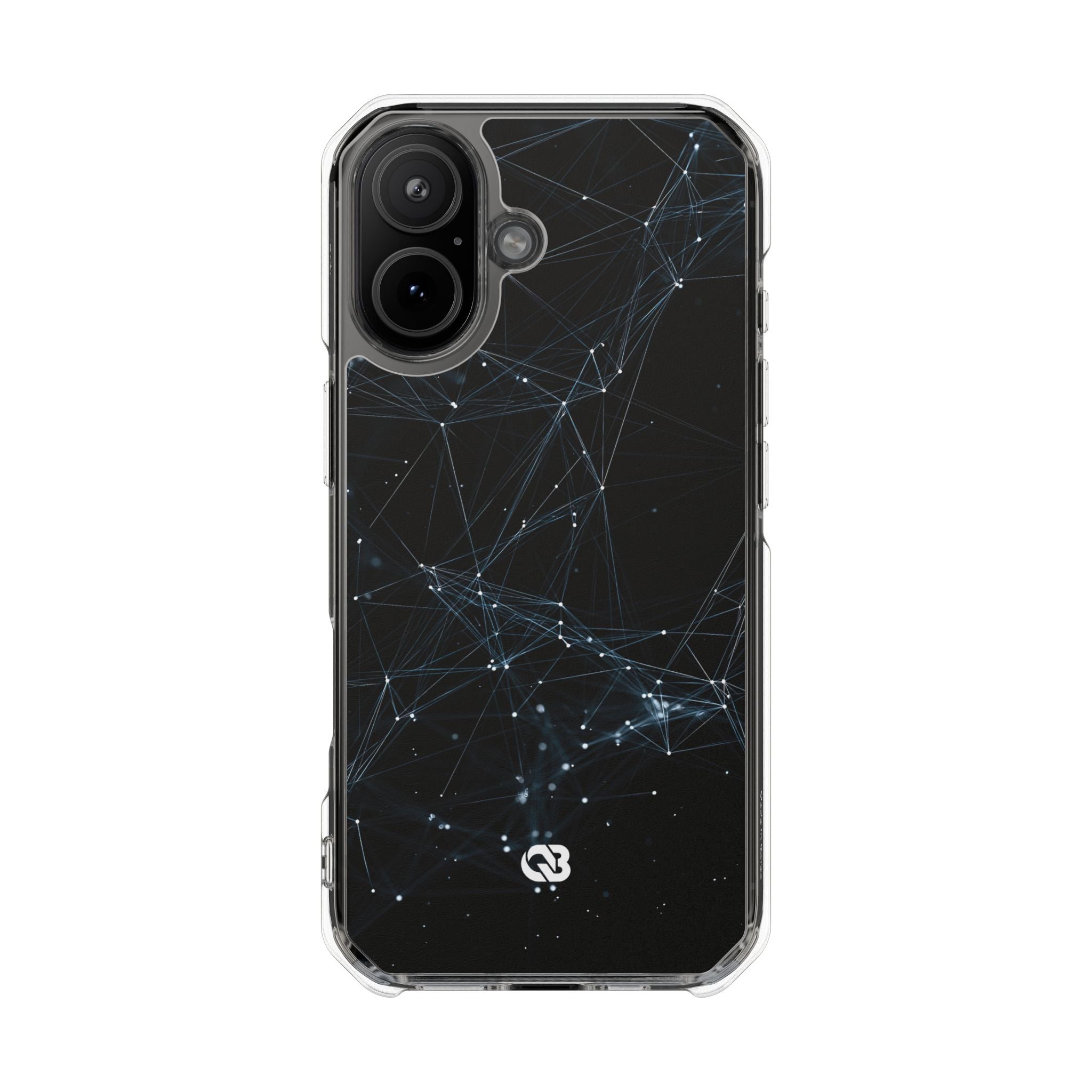 Black Impact MagSafe Phone Case for iPhone - Arctic Neural Mesh
