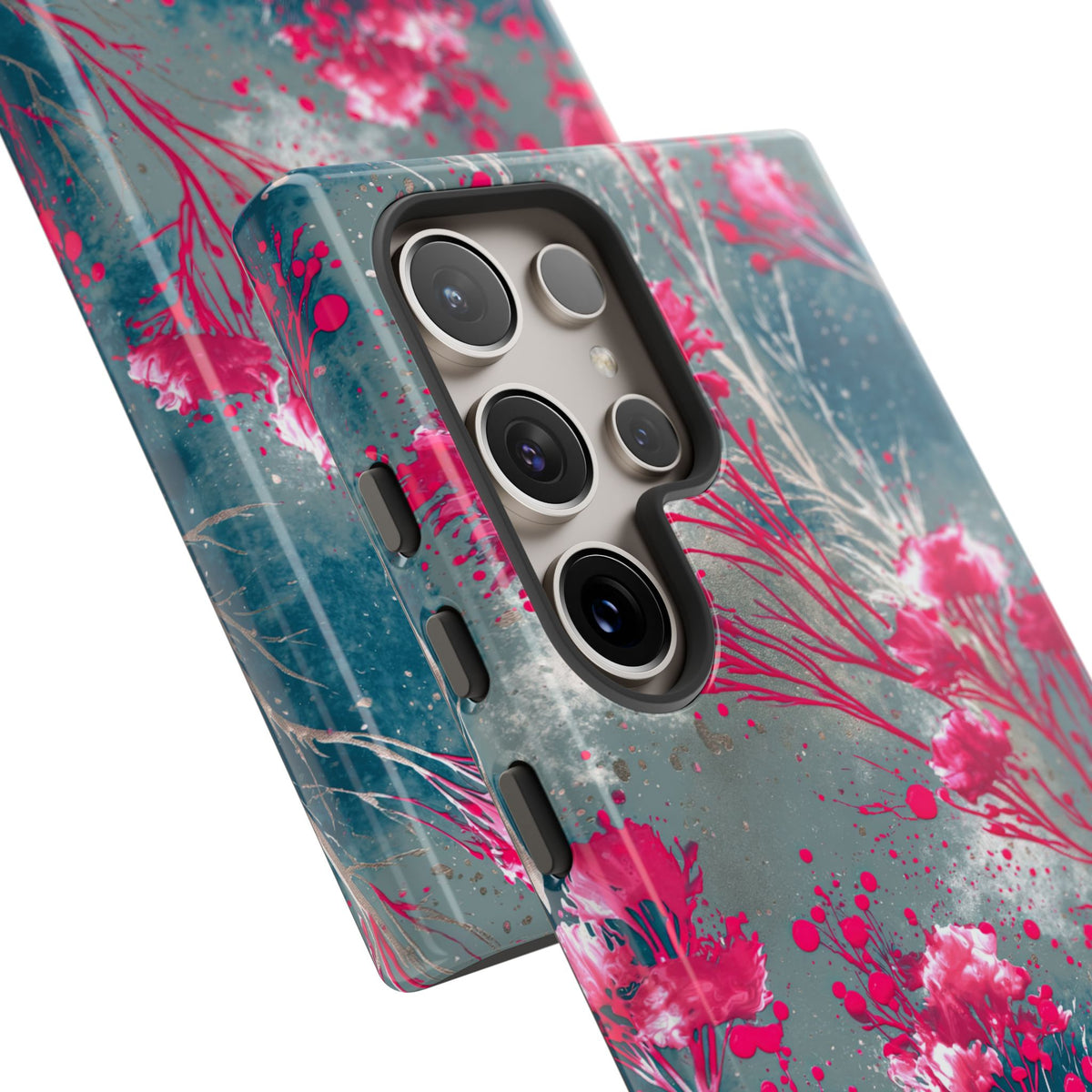 Cyber Blossom · Tough Phone Case for Samsung · Teal