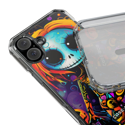 Blue Skull Swirl iPhone 16 Case - Impact - CASE•BOB