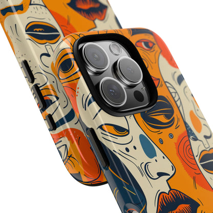 Fiery Faces iPhone 16 Pro Case - Tough