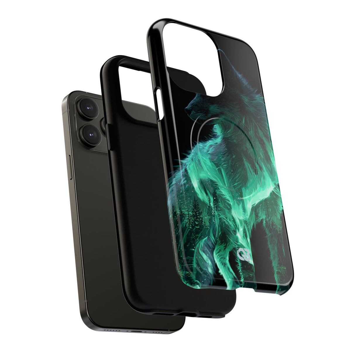 Nordic Aurora Fox · Tough 2.0 Magnetic Phone Case for iPhone · Teal