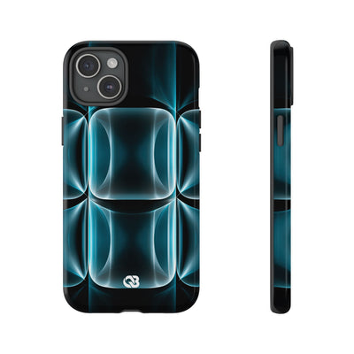Translucent Cyber Grid · Tough Phone Case for iPhone · Teal