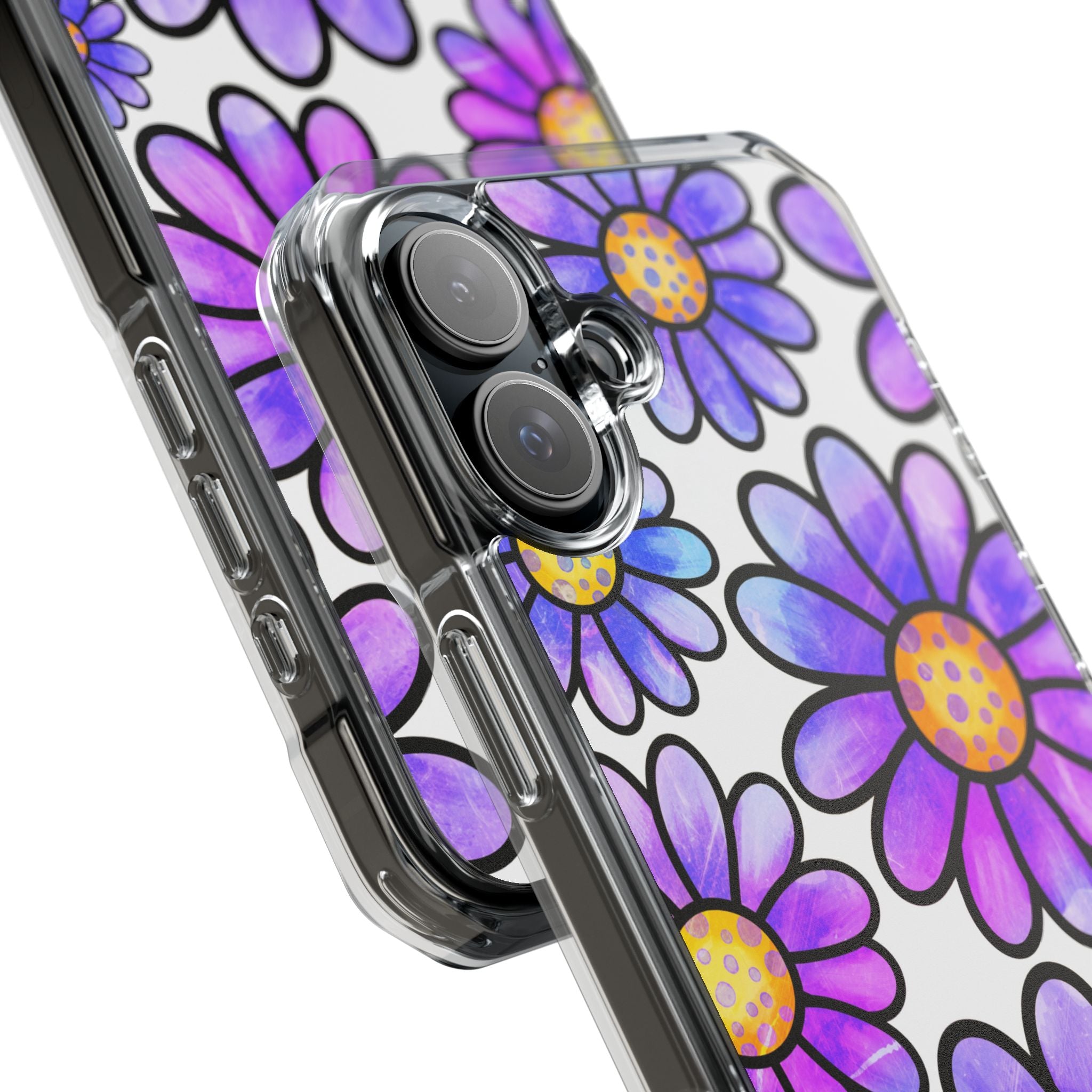 Violet Grunge Bloom · Impact Phone Case for iPhone · Magsafe