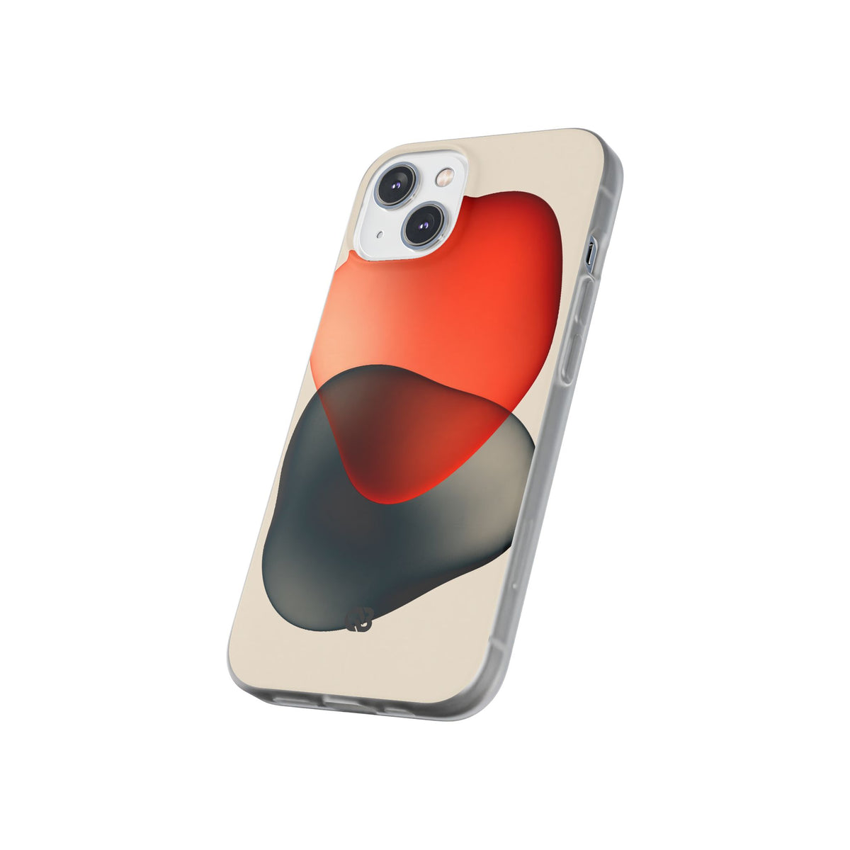 Translucent Crimson Form · Lite Phone Case for iPhone ·  Red