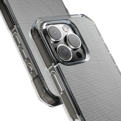 Grey Impact MagSafe Phone Case for iPhone - Chrome Mesh Warp
