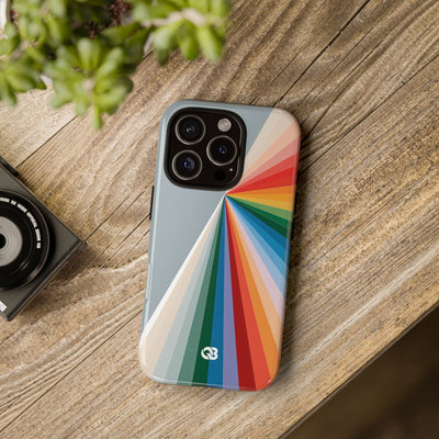 Grey Tough Phone Case for iPhone - Slate Prism Burst