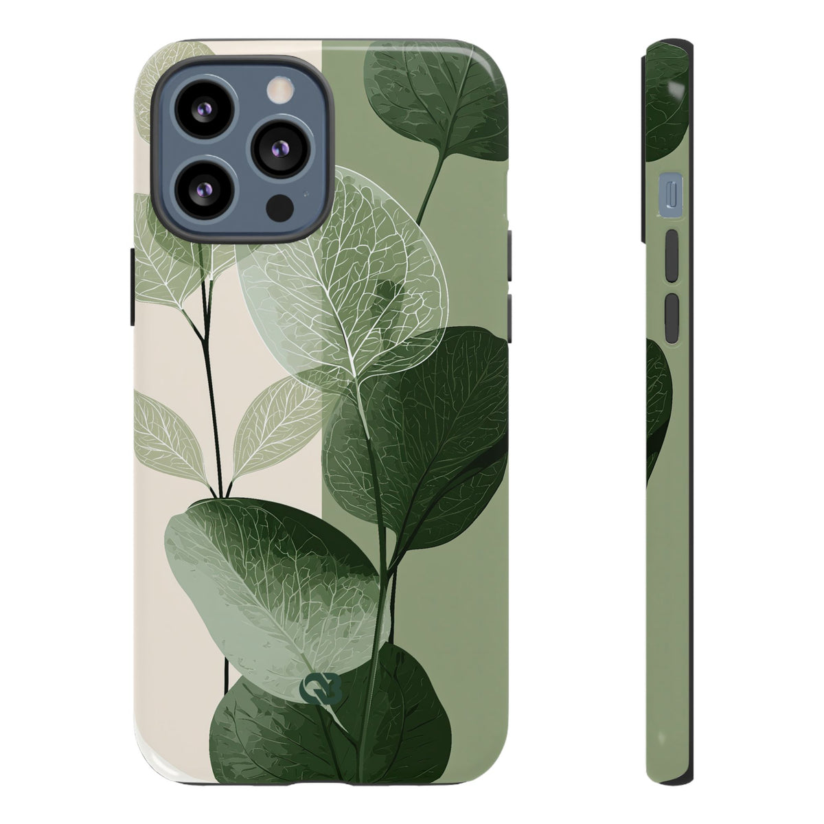 Layered Eucalyptus Study · Tough Phone Case for iPhone · Green