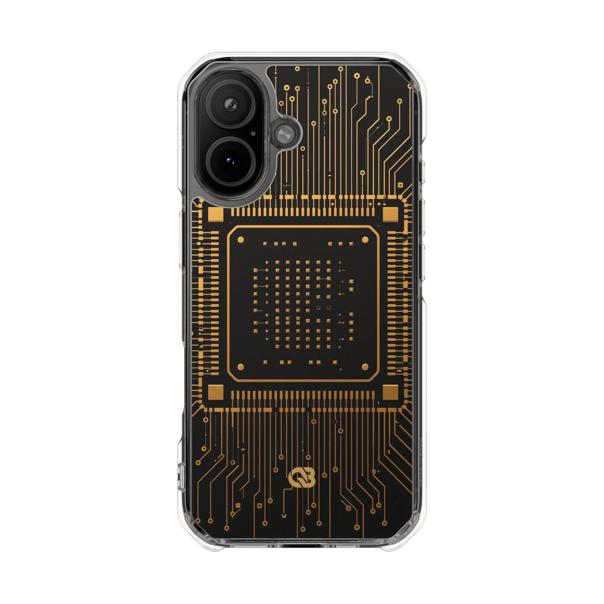 Gold Impact MagSafe Phone Case for iPhone - Cyber Gold Processor