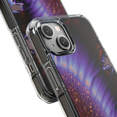 Ethereal Corona · Clear Impact Magnetic Phone Case for iPhone · Purple