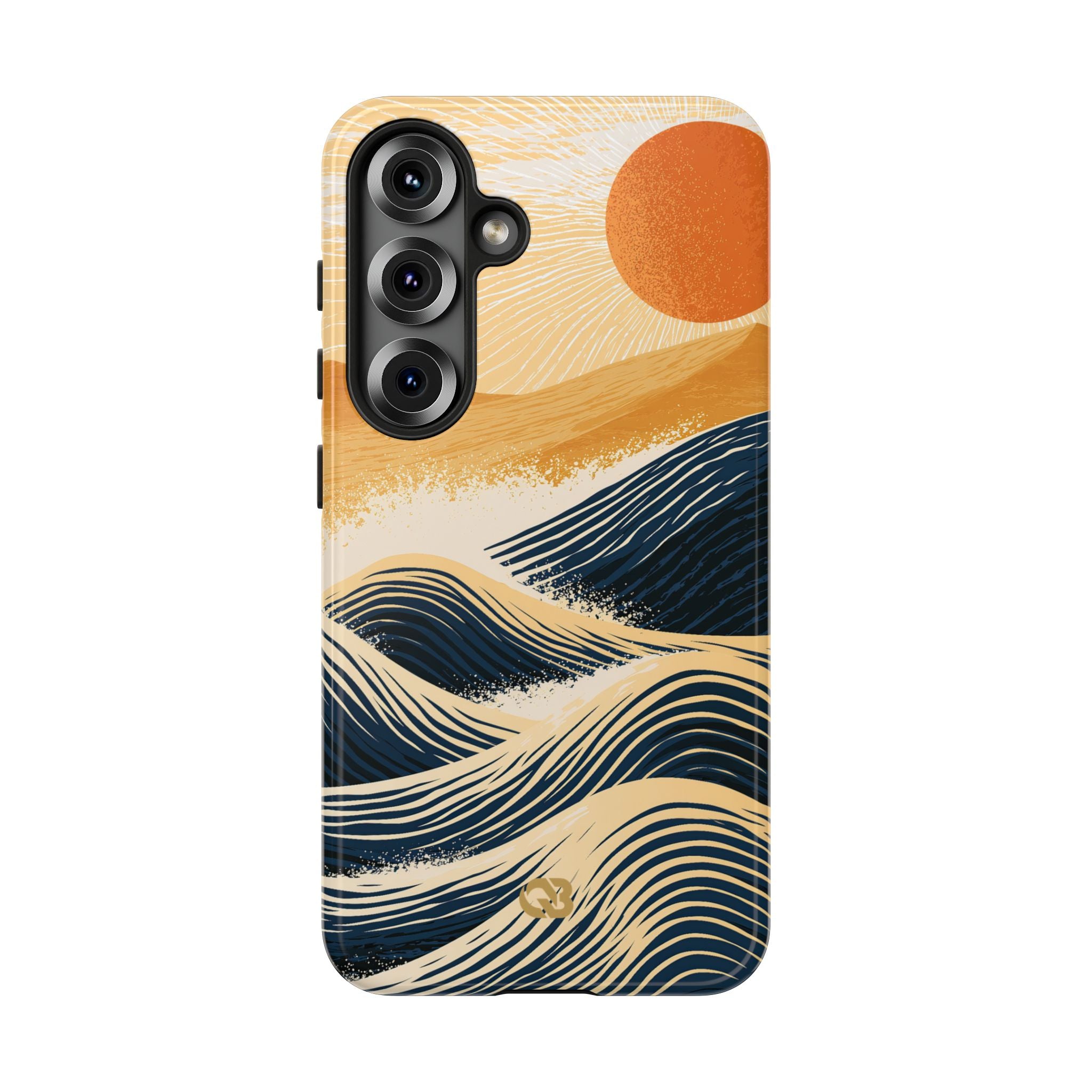 Blue Tough Phone Case for Samsung - Kyoto Cresting Tide
