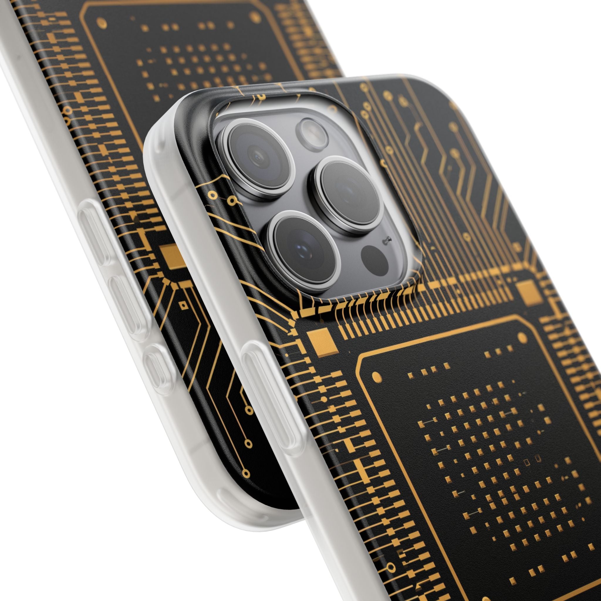 Gold Lite Phone Case for iPhone - Cyber Gold Processor