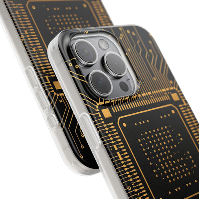 Gold Lite Phone Case for iPhone - Cyber Gold Processor