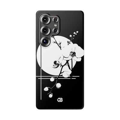 Black Lite Phone Case for Samsung - Lunar Orchid Grid