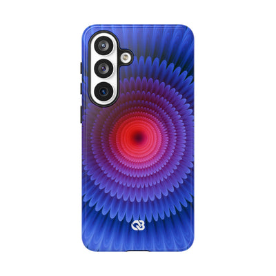 Radial Spectrum Bloom · Tough Phone Case for Samsung · Blue