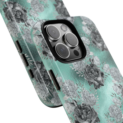 Frost Mint Floral · Tough+ Magsafe