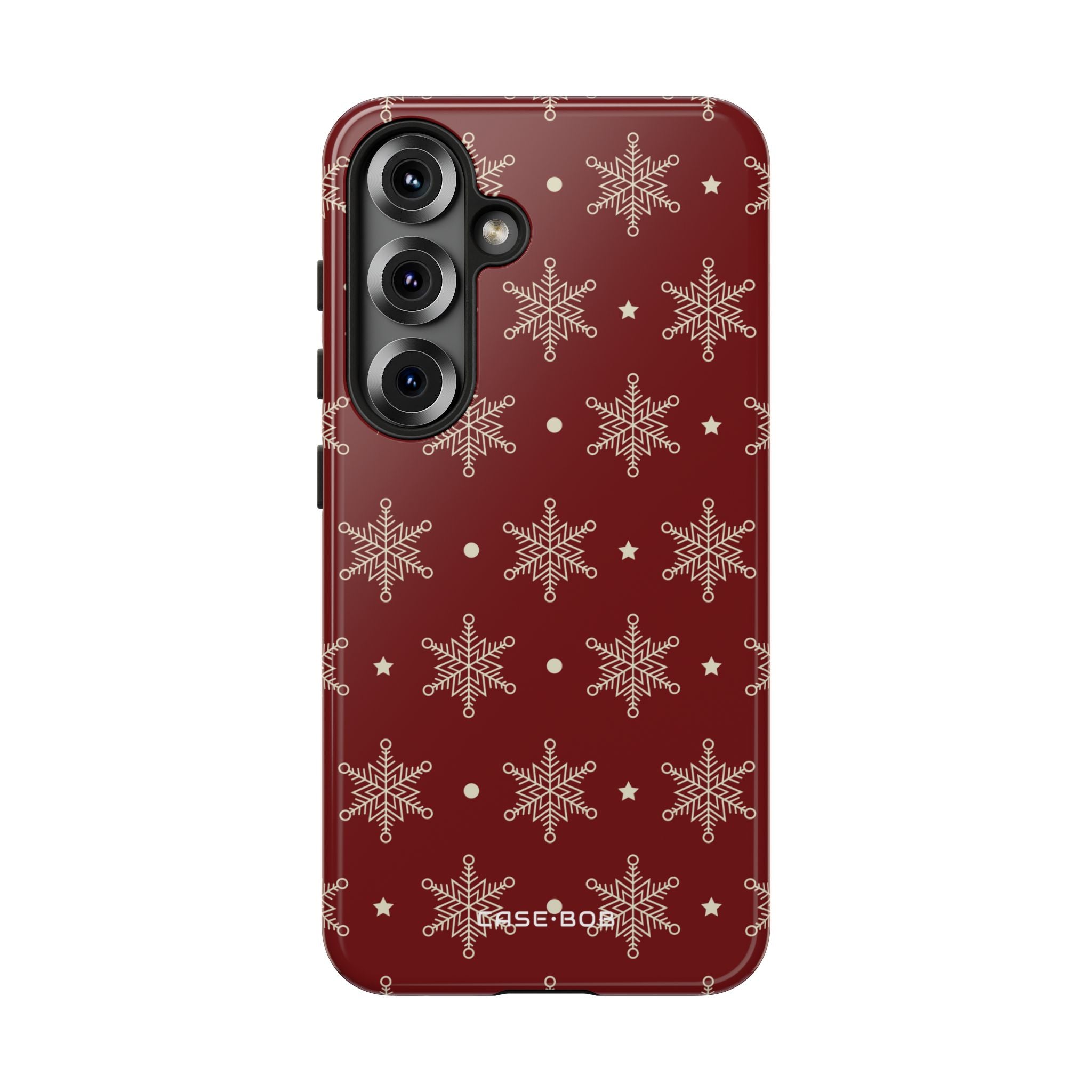 Creme Schneeflocke Crimson Samsung S25 Case - Tough