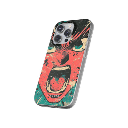 Screaming Face Pink iPhone 14 Pro Case - Soft