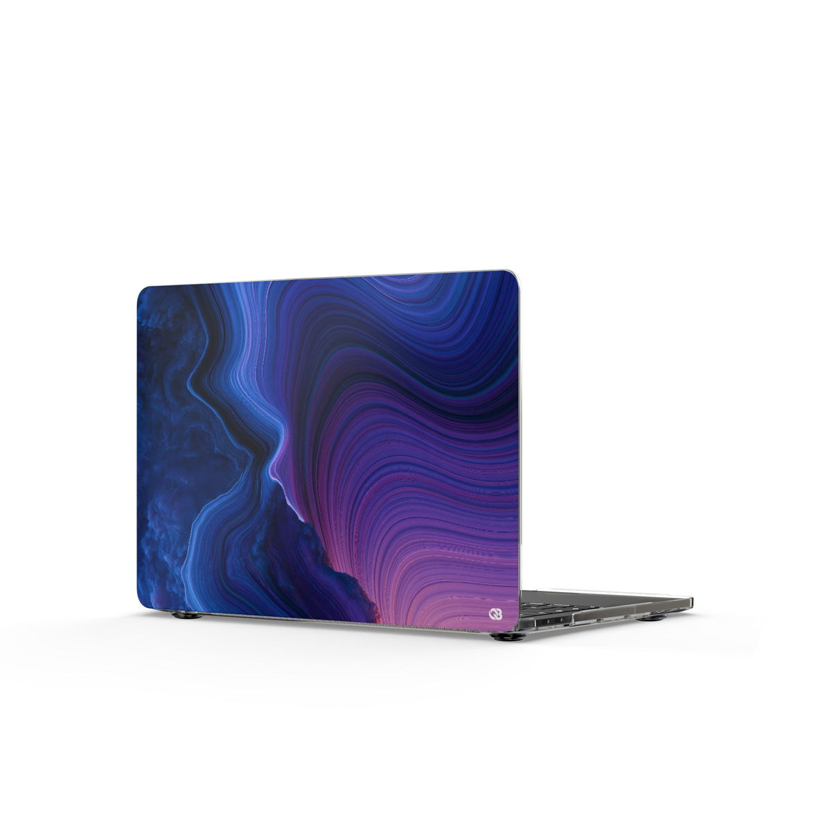 Radiant Strata · Clear Hard Case for MacBook · Blue