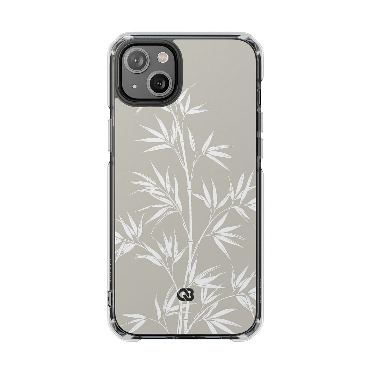 Serene Bamboo · Clear Impact Magnetic Phone Case for iPhone ·  Beige