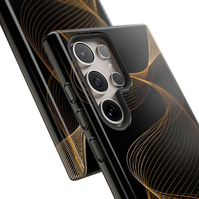 Gold Tough Phone Case for Samsung - Burnished Bronze Helix