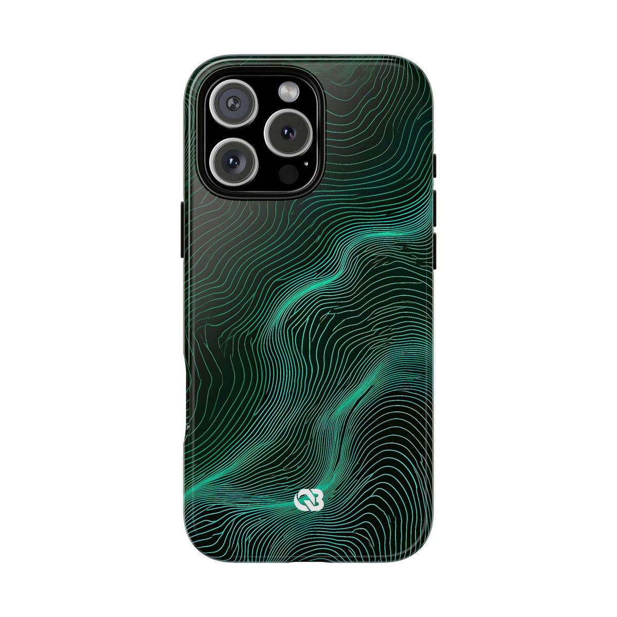 Emerald Topo Ridge · Tough Phone Case for iPhone · Green
