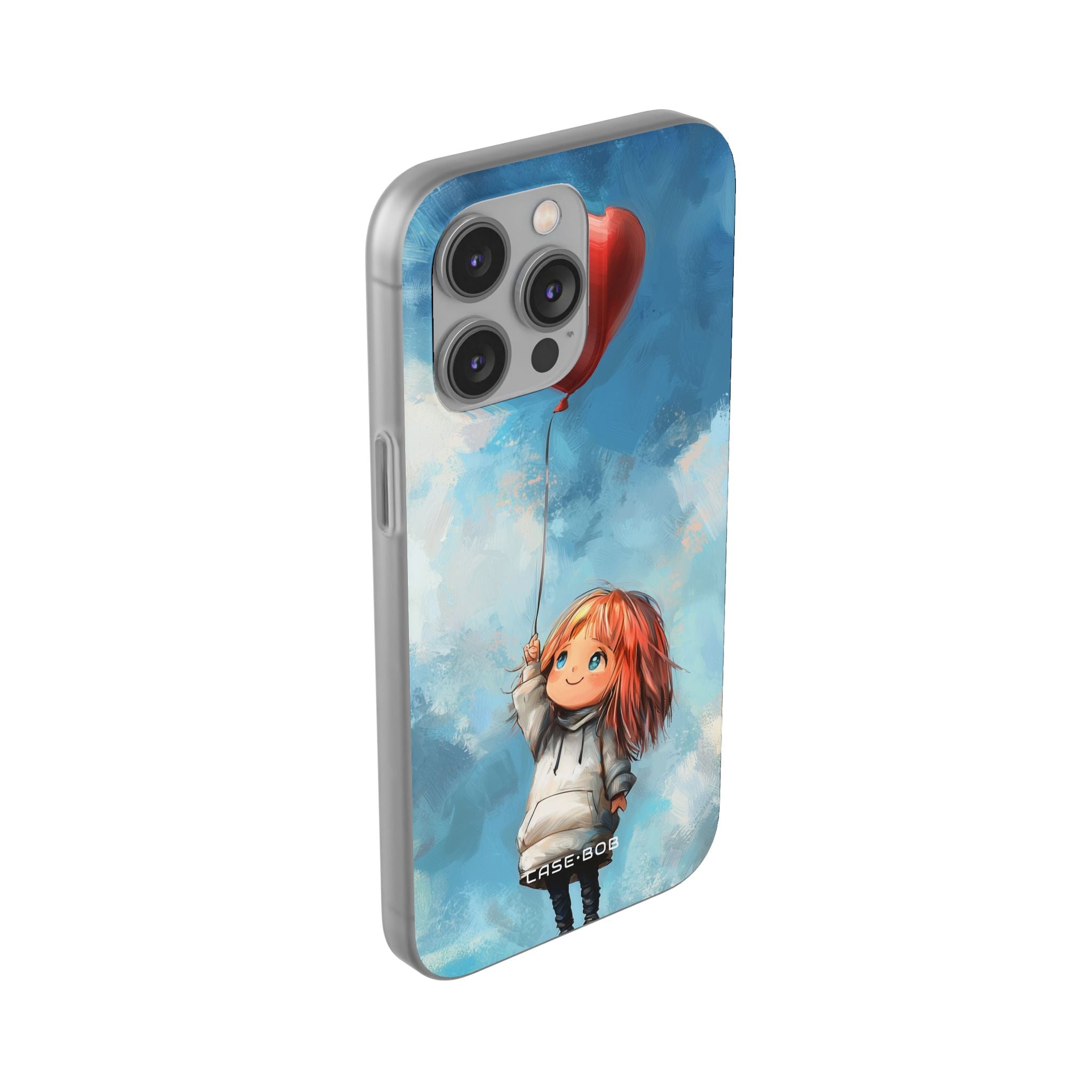 Heart Balloon Whimsy iPhone 14 Pro Max Case - Soft