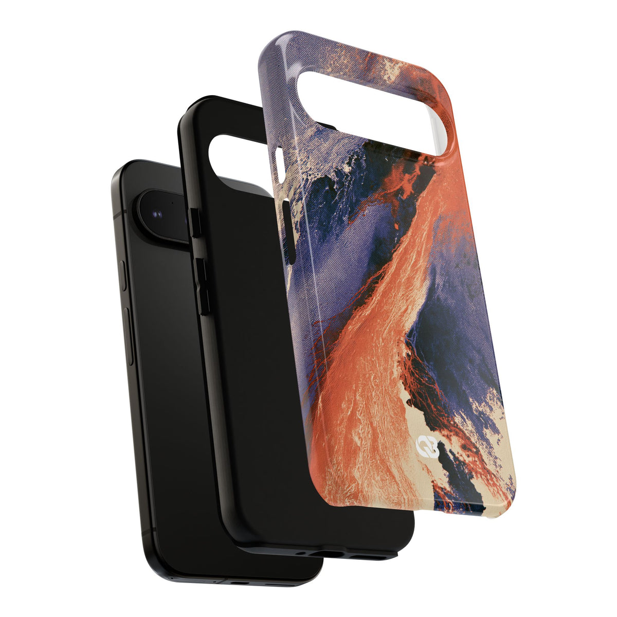 Solar Aura Drift · Tough Phone Case for Pixel ·  Orange