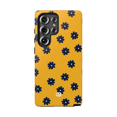 Navy Daisy Mustard · Tough Phone Case for Samsung
