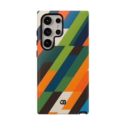 Angled Retro Mosaic · Tough Handyhülle für Samsung