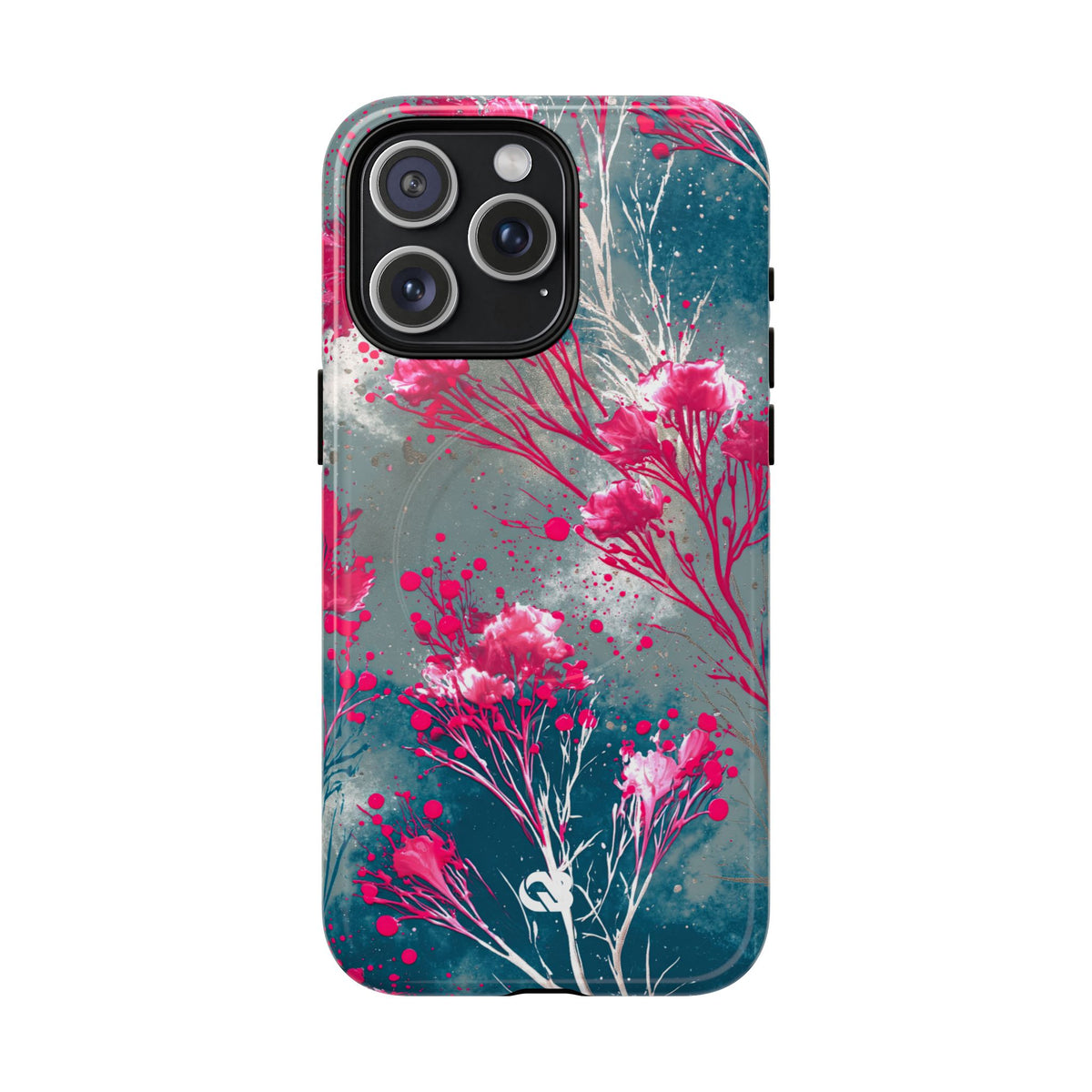 Cyber Blossom · Tough 2.0 Magnetic Phone Case for iPhone · Teal