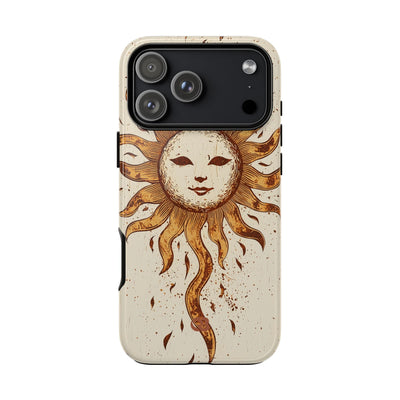 Rustic Solar Mask · Tough Phone Case for iPhone