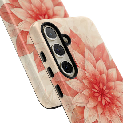 Coral Layered Bloom · Tough Handyhülle für Samsung