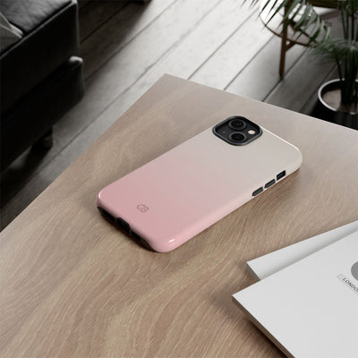 Pink Tough Phone Case for iPhone - Frosted Blush Horizon