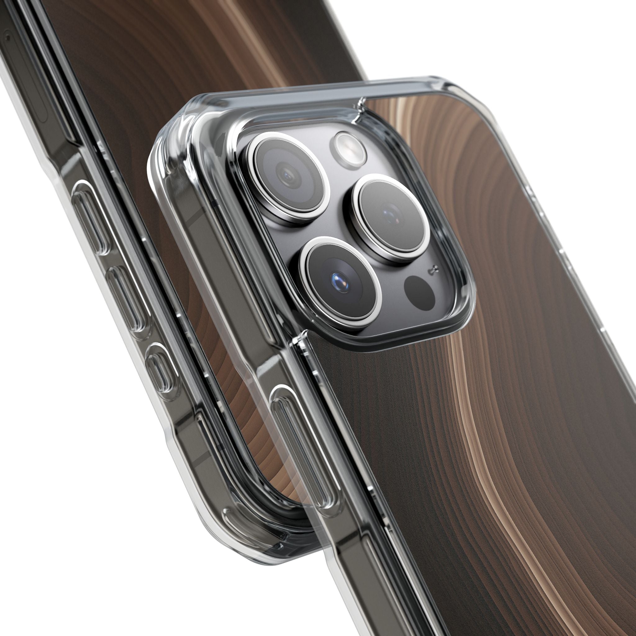 Brown Impact MagSafe Phone Case for iPhone - Bronzed Canyon Relief
