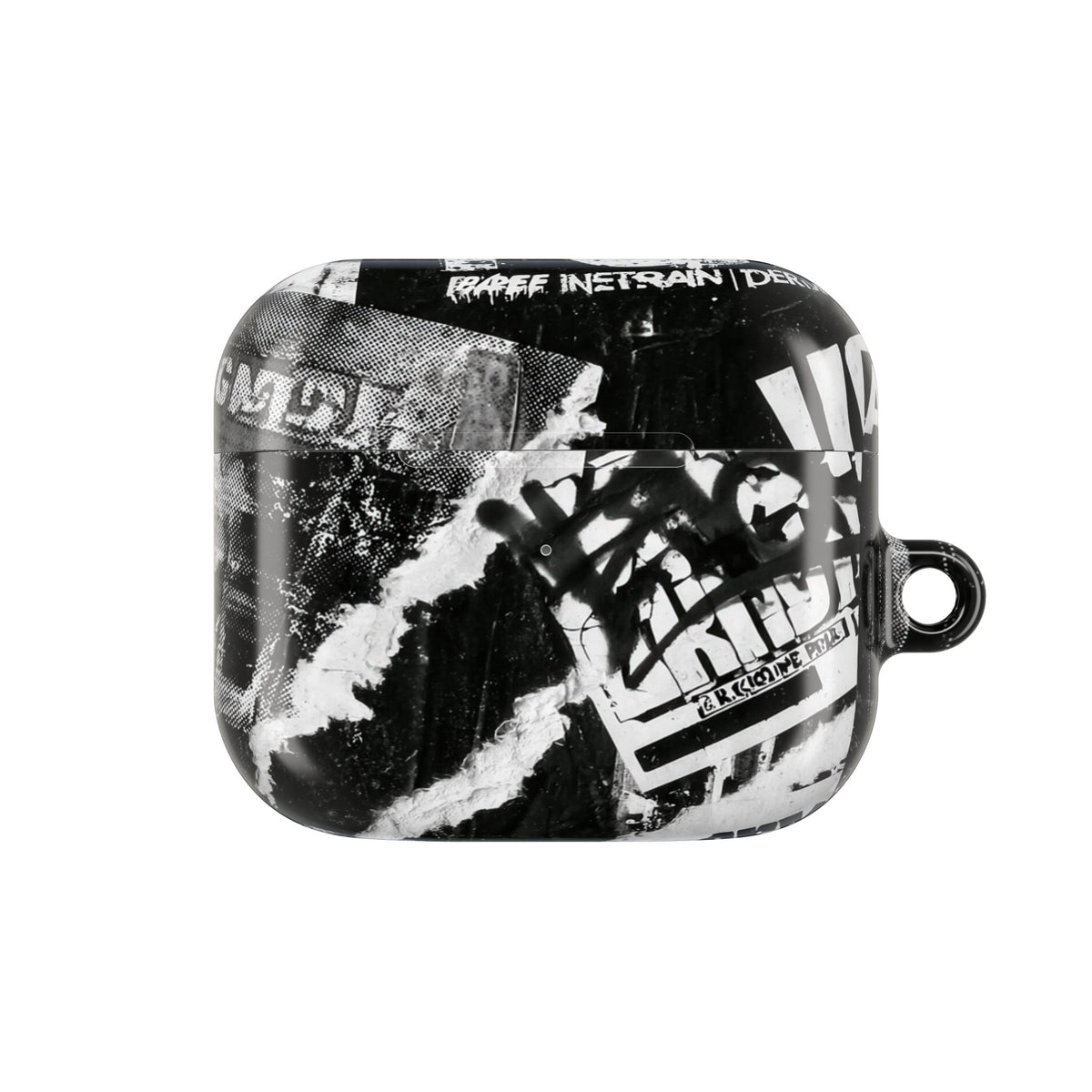 Underground Punk Collage · Hard Case for AirPods & AirPods Pro · Black