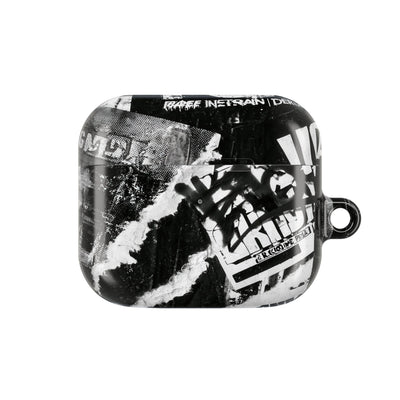 Underground Punk Collage · Hard Case for AirPods & AirPods Pro · Black