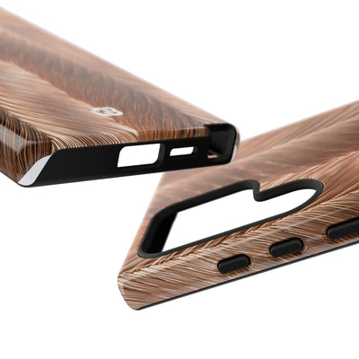 Rose Gold Weave · Tough Phone Case for Samsung · Brown