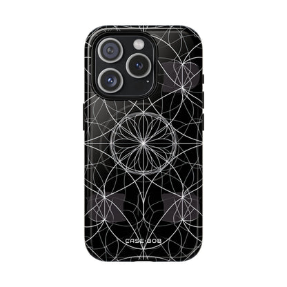 Strahlender Blütenblatt-Orbit iPhone 15 Pro Case - Tough+