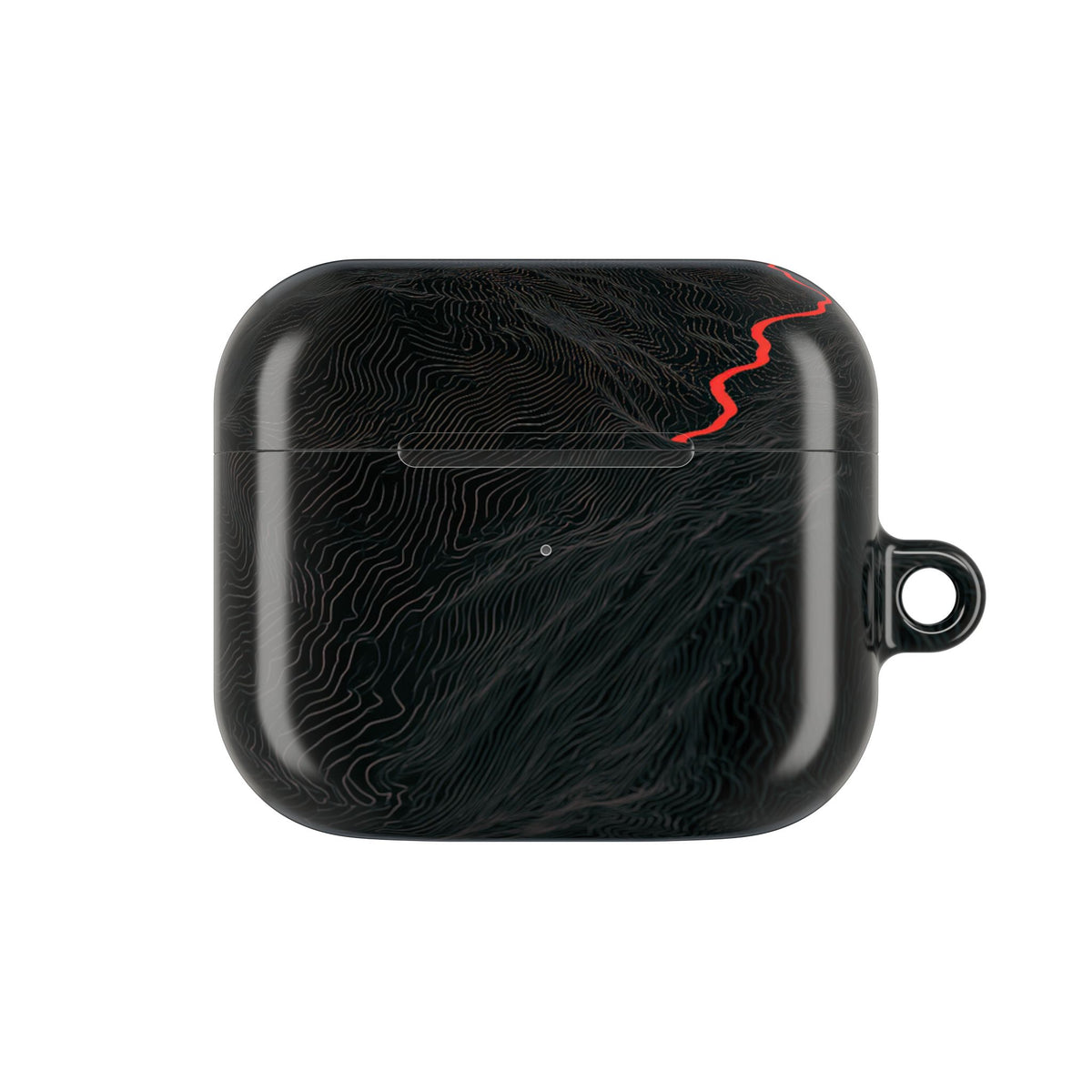 Crimson Ridge Pass · Hard Case for AirPods & AirPods Pro · Black