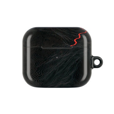 Crimson Ridge Pass · Hard Case for AirPods & AirPods Pro · Black