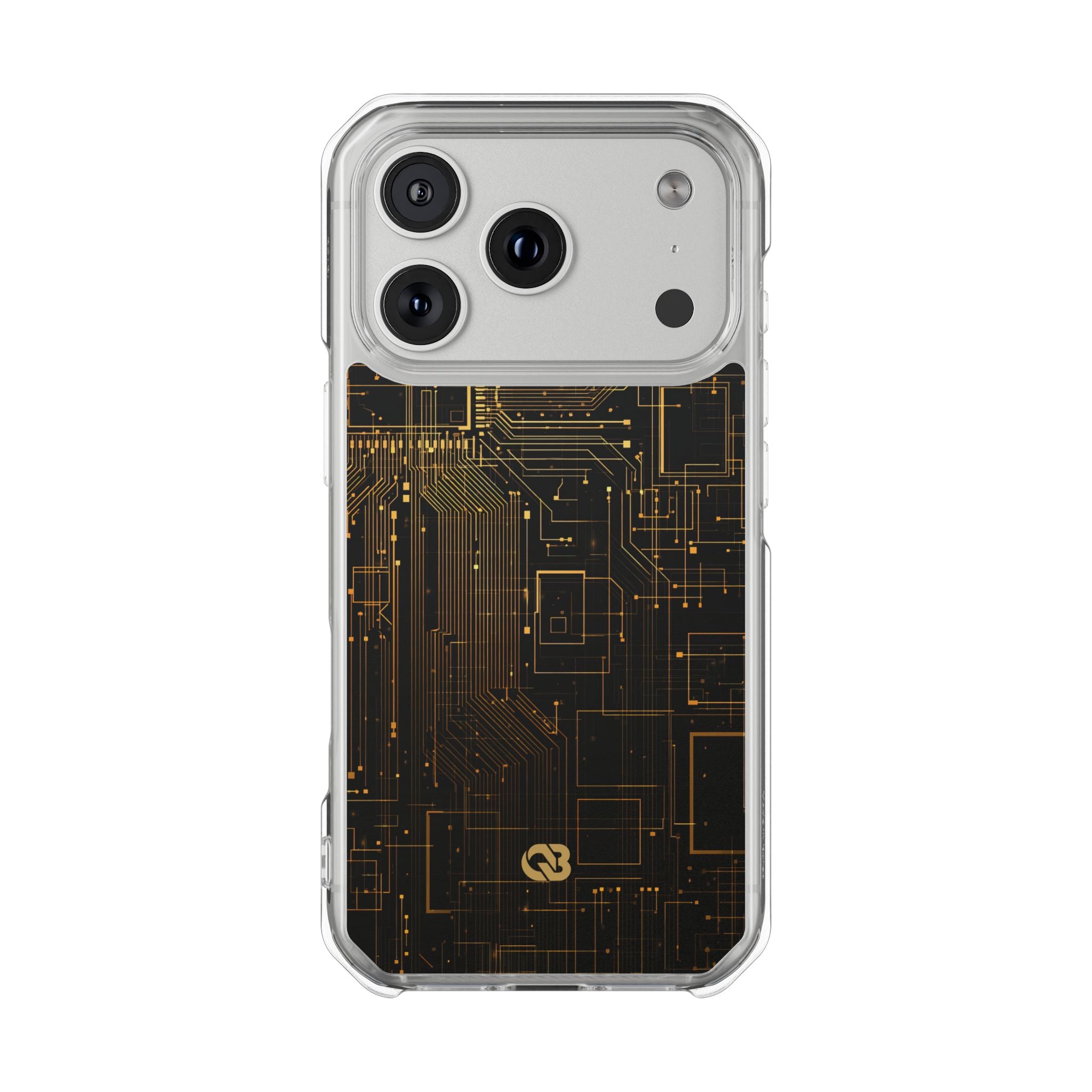 Gold Impact MagSafe Phone Case for iPhone - Amber Core Mainframe