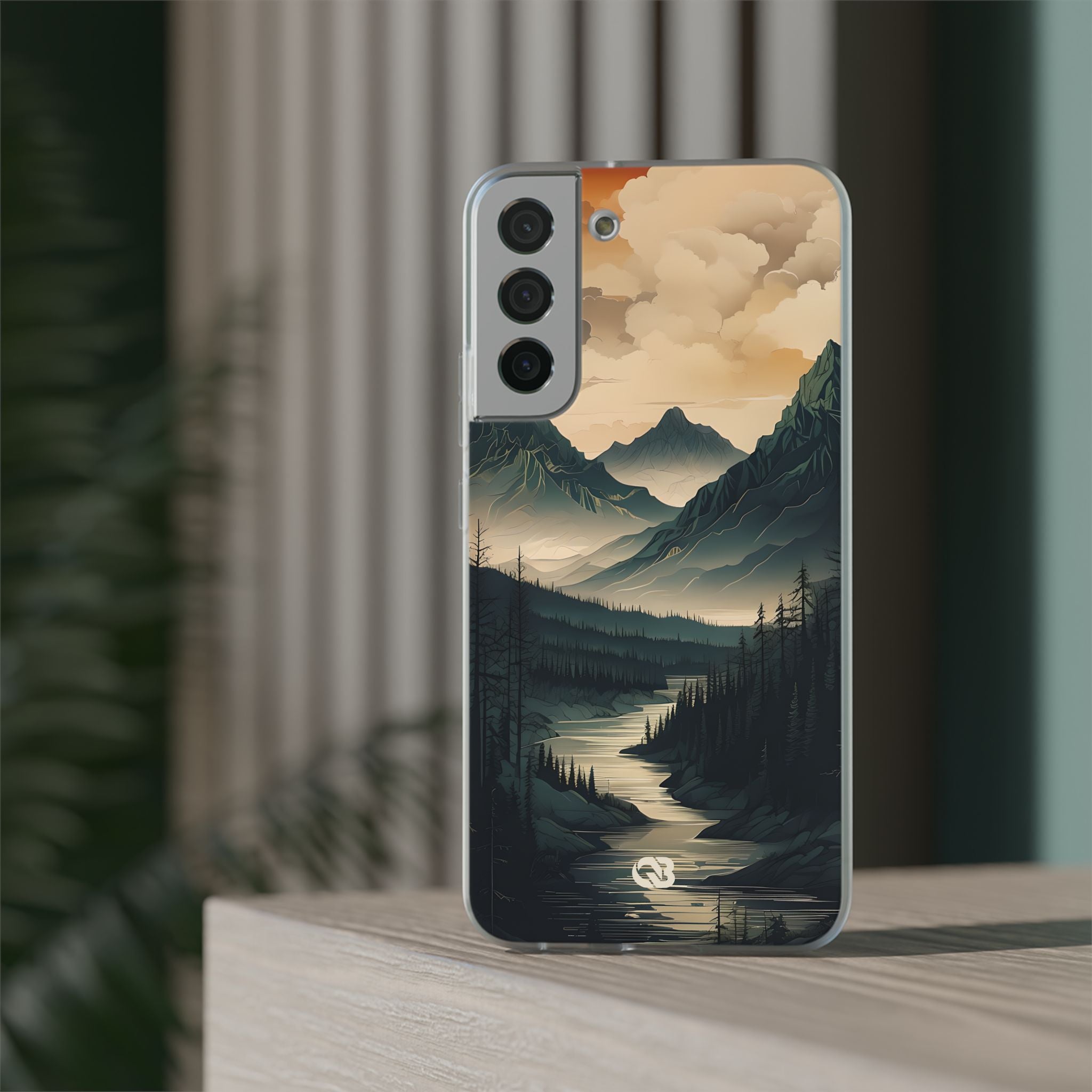 Summit River Dusk · Soft Phone Case for Samsung