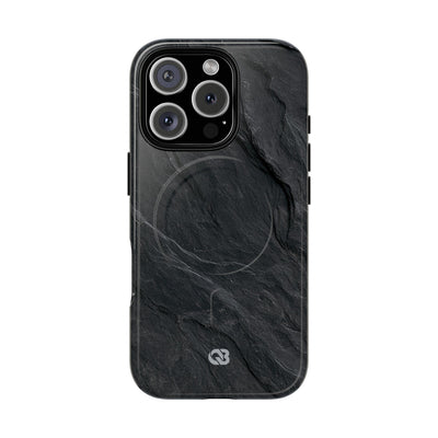 Black Tough 2.0 Magsafe Phone Case for iPhone - Midnight Slate Ridge