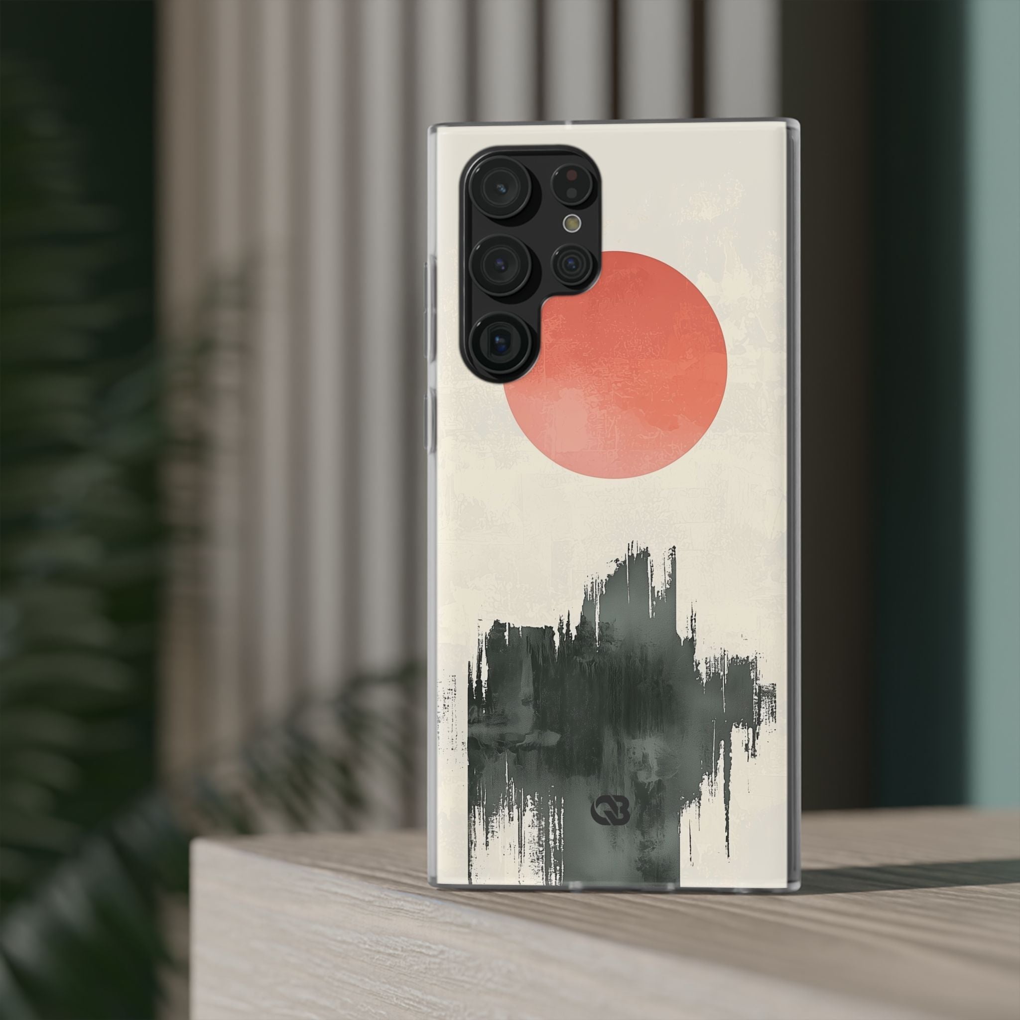 Crimson Sun Strokes · Soft Phone Case for Samsung