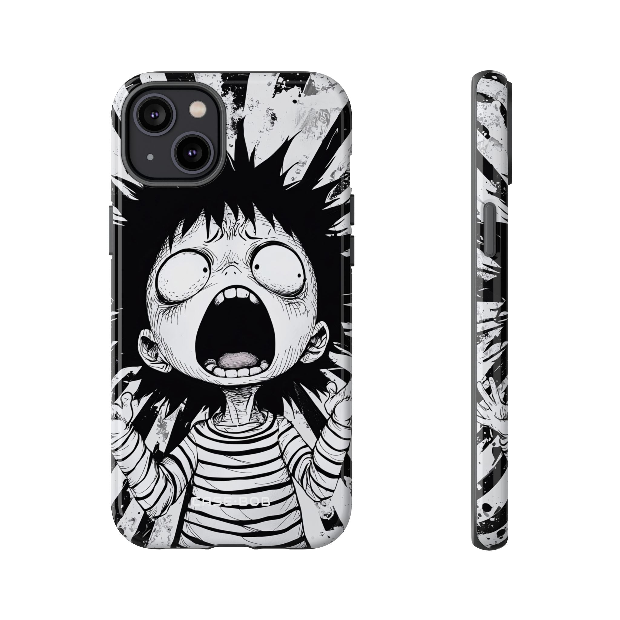 Screaming Stripes iPhone 14 Plus Case - Tough