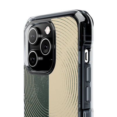 Green Impact MagSafe Phone Case for iPhone - Evergreen Split Grain