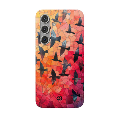 Ember Mosaic Wings · Soft Phone Case for Samsung