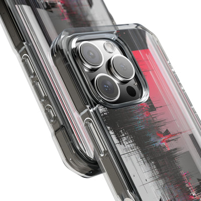 Black Impact MagSafe Phone Case for iPhone - Crimson Data Leak